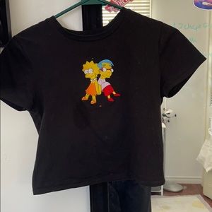 Simpsons crop top